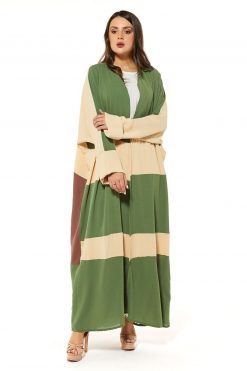 Colorblock abaya