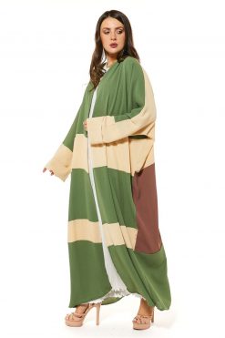 MOI1121034 2 Colorblock abaya