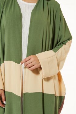 MOI1121034 3 Colorblock abaya