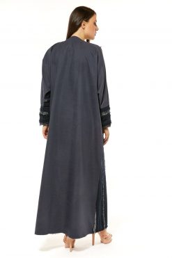 MOI1121036 4 Grey Blue Casual Abaya