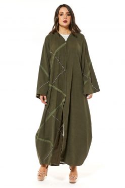 Green Casual Abaya