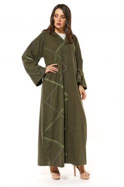 MOI1121042 3 Green Casual Abaya