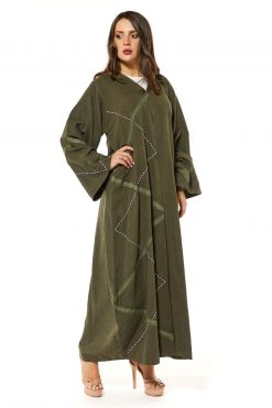 MOI1121042 4 Green Casual Abaya
