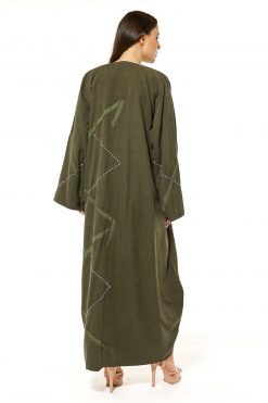 MOI1121042 6 Green Casual Abaya