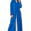 MOI1121043 1 Royal Blue Casual Abaya with threadwork detailing