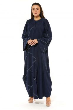 MOI1121045 3 Shamua Navy Casual Abaya