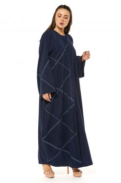 MOI1121045 4 Shamua Navy Casual Abaya
