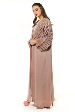 MOI1121047 2 Nude Casual Abaya