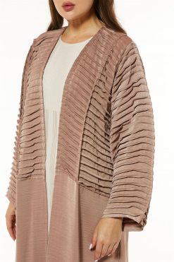 MOI1121047 3 Nude Casual Abaya