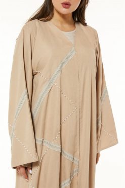 MOI1121049 3 Beige Casual Abaya