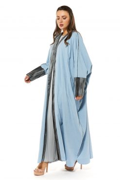 MOI1121056 3 Blue Shamua Casual Abaya