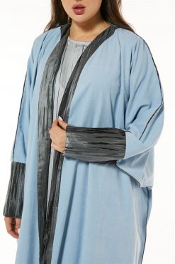 MOI1121056 4 Blue Shamua Casual Abaya