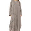 MOI1121058 1 Grey Shamua Casual Abaya