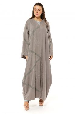 Grey Shamua Casual Abaya