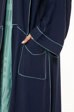 MOI1121068 4 Navy Casual Abaya With Pockets