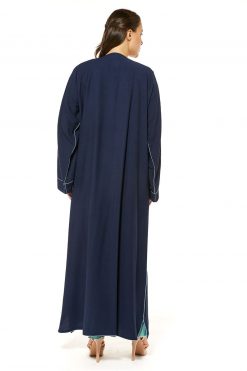 MOI1121068 5 Navy Casual Abaya With Pockets