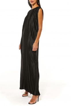 MOI1121070 001 Black Pleated Under Abaya