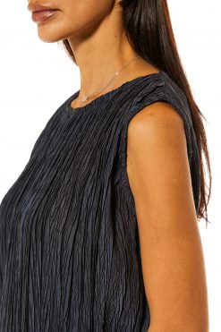 MOI1121070 2 Black Pleated Under Abaya