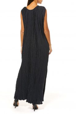 MOI1121070 3 Black Pleated Under Abaya