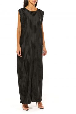 Black Harir Maqsood Crushed Design Under Dress