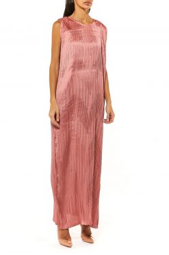 Dark Peach Armani Silk Under Dress