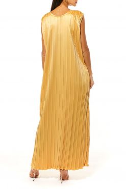 MOI1121075 3 Golden Sand Armani Silk Under Dress