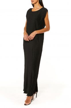 MOI1121080 3 Black Harir Maqsood Crushed Under Dress
