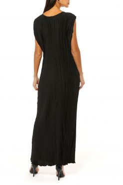 MOI1121080 4 Black Harir Maqsood Crushed Under Dress