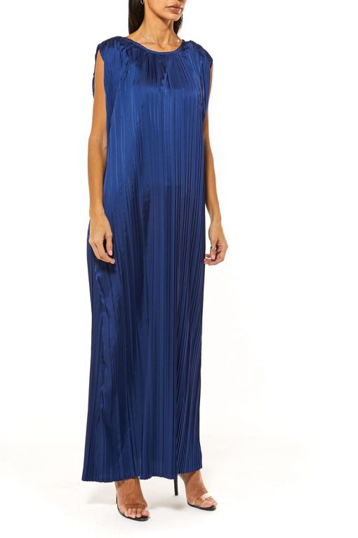 Blue Armani Silk Under Abaya