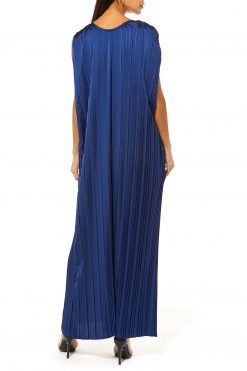 MOI1121082 3 Blue Armani Silk Under Abaya