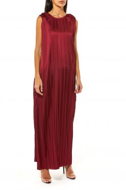 Maroon Armani Silk Under Dress