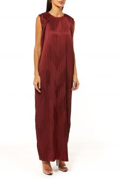 Maroon Armani Silk Under Dress