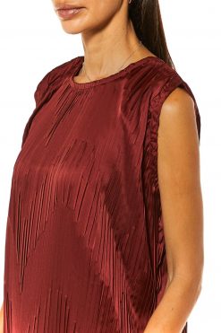 MOI1121087 2 Maroon Armani Silk Under Dress