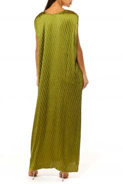 MOI1121093 3 Green Armani Silk Under Dress