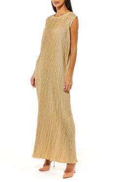 MOI1121098 3 Beige Crushed Harir Maqsood Under Dress
