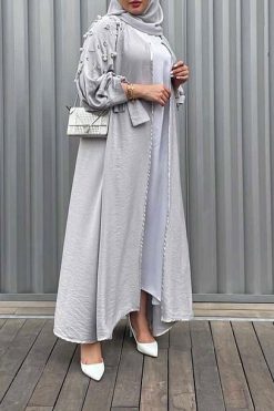 YD 0122003 3 Pearls Abaya
