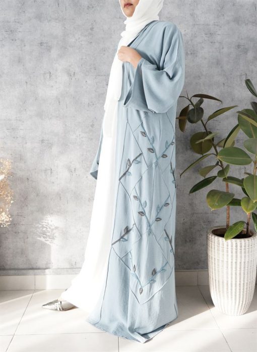 Light Blue Abaya Set