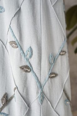 AL101 3 rotated Light Blue Abaya Set