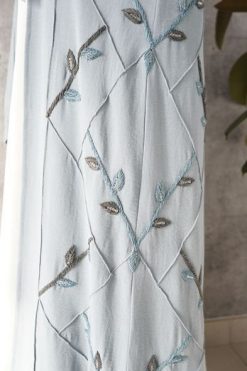 AL101 4 rotated Light Blue Abaya Set
