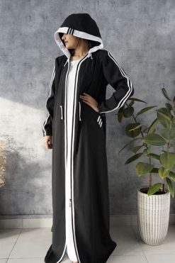 AL103 6 rotated Casual Abaya Set