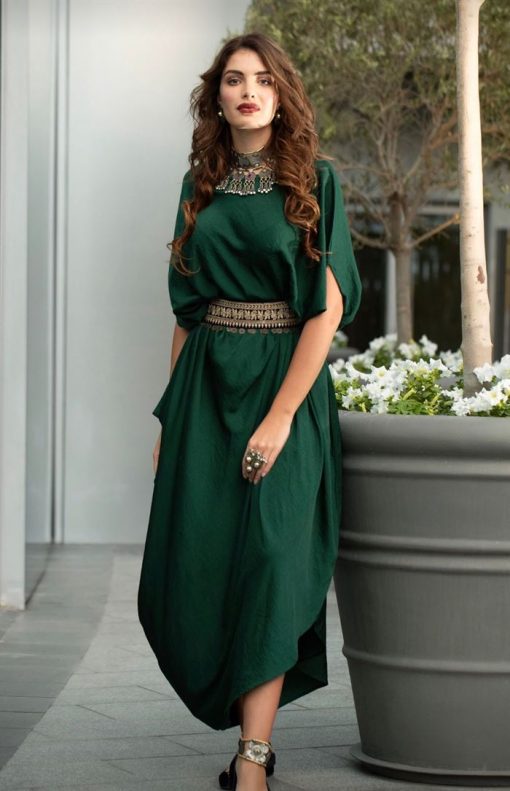 Green Drape Gown