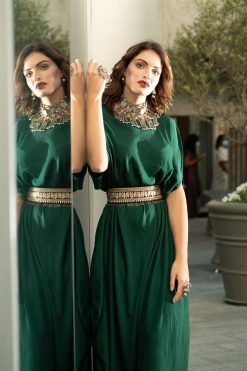 ECS 000021 3 Green Drape Gown