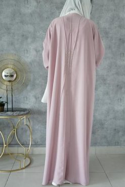 3-Piece Pocket Abaya Set 7 AL105 3 rotated 3-Piece Pocket Abaya Set