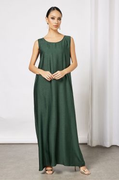 Green Bisht Abaya With Inner 8 bsi3553 4 Green Bisht Abaya With Inner