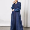 Navy Bisht Abaya With Inner 9 Navy Bisht Abaya With Inner