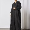 Black Bisht Abaya With Inner
