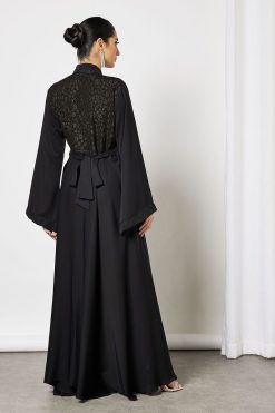 Bsi3558 4 Black Frauk Style Abaya