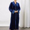 bsi3565 1 Blue Velvet Patched Abaya