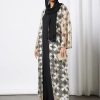 Golden Mesh Abaya With Inner