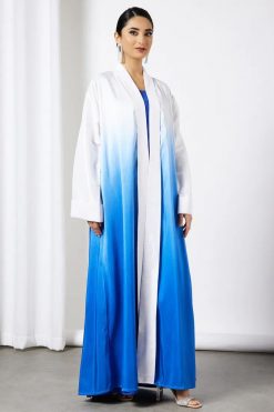 Bsi3585 3 Two Tone Abaya with Dress